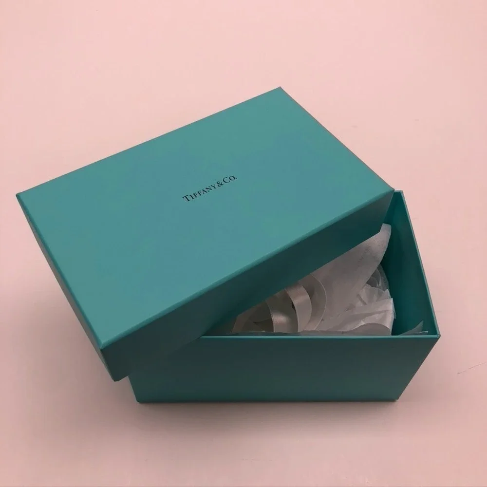Authentic Tiffany & Co‎ Gift Box Blue Empty Storage Rectangle Small 7.75x4.75x4